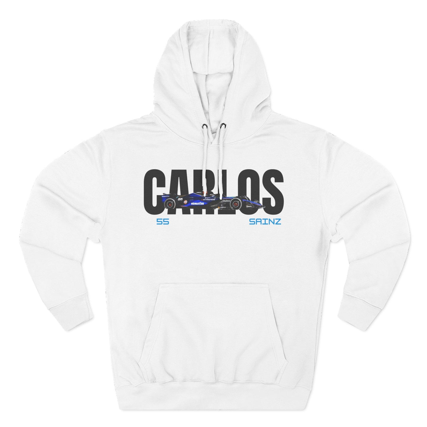 Carlos Sainz 1.1 White Hoodie