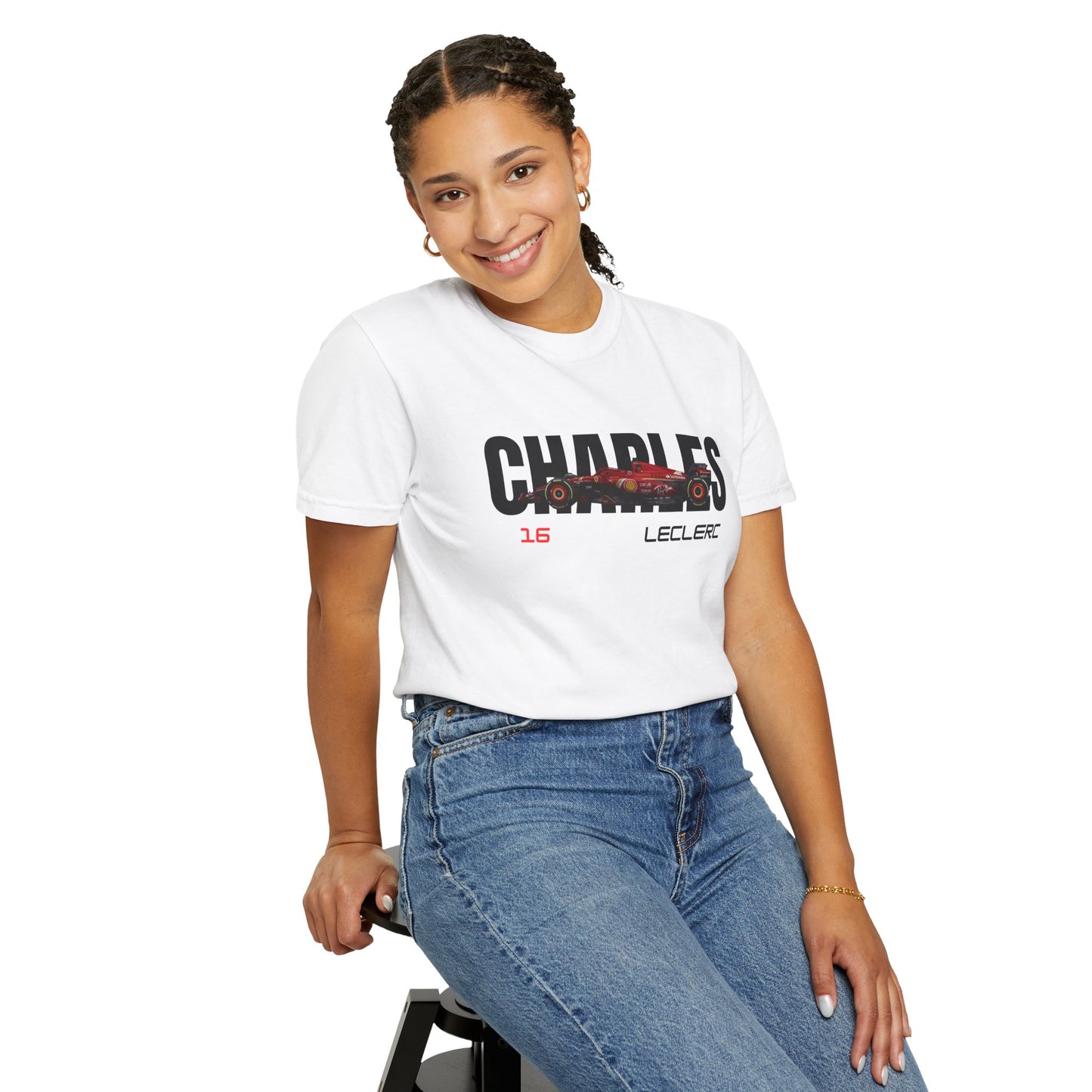 Charles Leclerc 1.1 White T-shirt