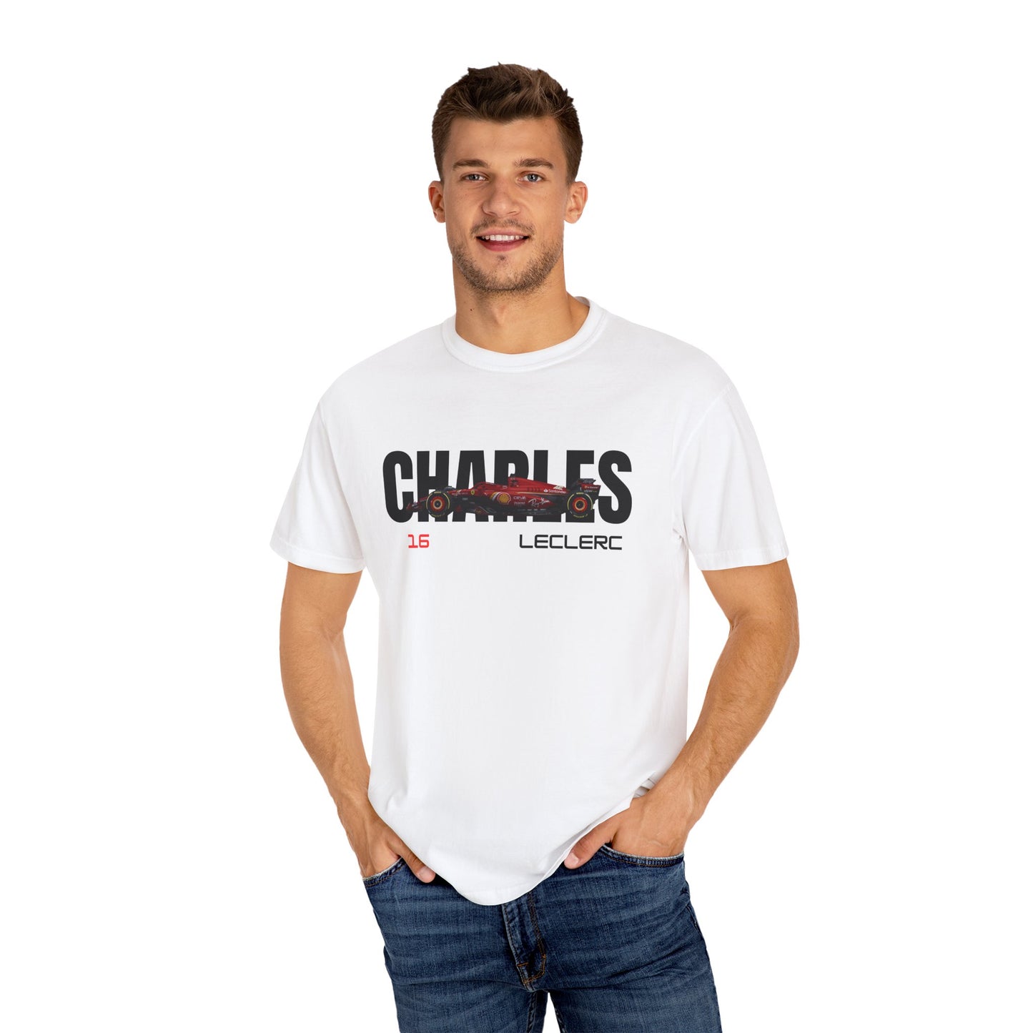 Charles Leclerc 1.1 White T-shirt